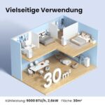 Mobile Klimaanlage 9000 BTU – Bild 2