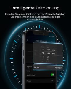 Pro Breeze Mobile Klimaanlage 9000 BTU 4-in-1 Fernbedienung Timer – Bild 5