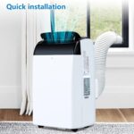 Mobile Klimaanlage 10000 BTU Fernbedienung Timer LED-Display – Bild 4