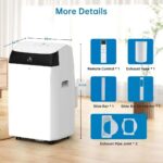 Mobile Klimaanlage 10000 BTU Fernbedienung Timer LED-Display – Bild 9