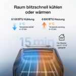 Mobile Klimaanlage 6100 BTU – Bild 8