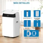 Mobile Klimaanlage 35m² Fernbedienung Timer LED-Display – Bild 9