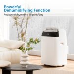 Mobile Klimaanlage 10000 BTU Fernbedienung Timer LED-Display – Bild 8