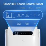 Mobile Klimaanlage 14000 BTU 200m² 4-in-1 Fernbedienung – Bild 7