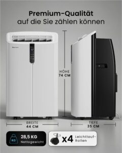Pro Breeze Mobile Klimaanlage 12000 BTU 35m² 4-in-1 – Bild 9
