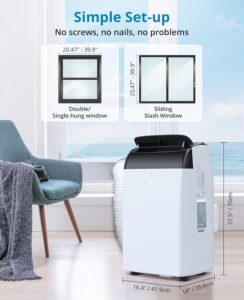 Mobile Klimaanlage 12000 BTU 4-in-1 – Bild 3