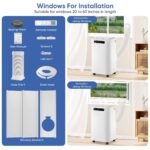 Mobile Klimaanlage 14000 BTU 200m² 4-in-1 Fernbedienung – Bild 3