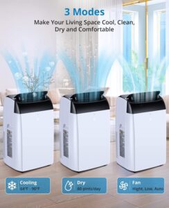 Mobile Klimaanlage 12000 BTU 4-in-1 – Bild 2