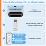 Klimaanlage 16000 BTU Fernbedienung Timer – Bild 10