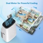 Mobile Klimaanlage 14000 BTU 700m² Fernbedienung Timer – Bild 9