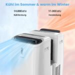 Klimaanlage 14000 BTU Fernbedienung Timer – Bild 11
